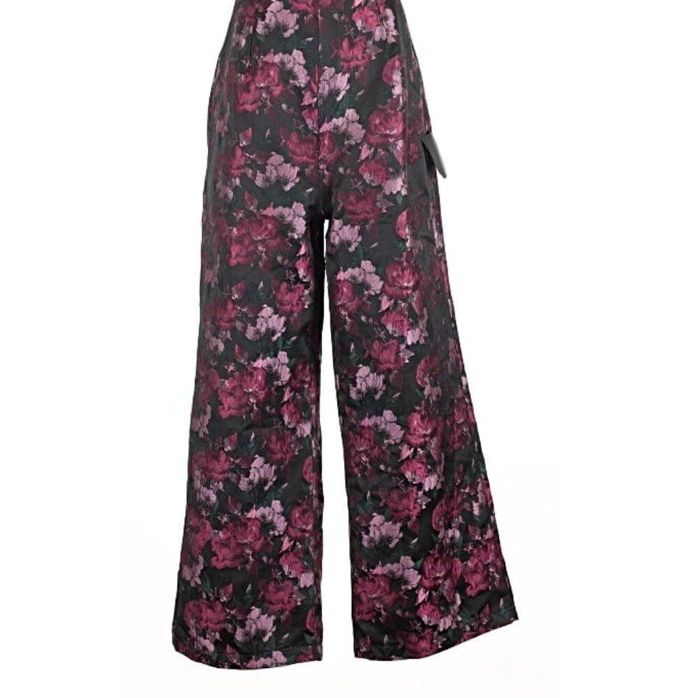 NWT Lulus jewel tone floral jumpsuit, size Medium - Picture 2 of 14